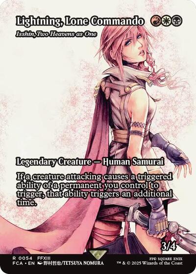 Lightning, Lone Commando - Isshin, Two Heavens as One (Showcase) (Universes Beyond: FINAL FANTASY: Through the Ages) Near Mint