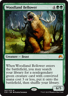 Woodland Bellower (Magic Origins) Damaged / Poor Foil