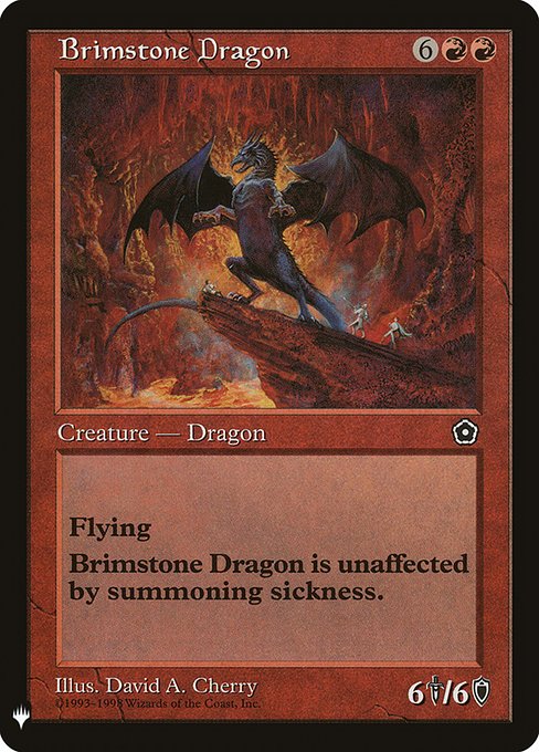 Brimstone Dragon (Mystery Booster) Light Play