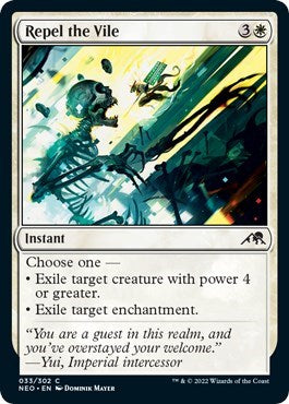 Repel the Vile (Kamigawa: Neon Dynasty) Light Play