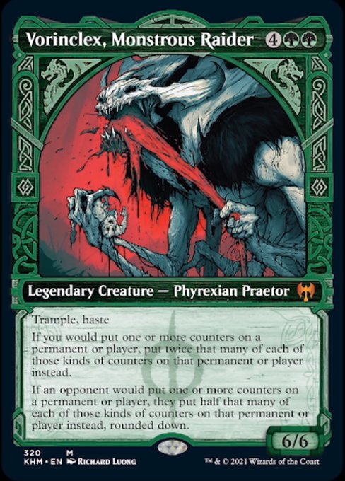 Vorinclex, Monstrous Raider (Showcase) (Kaldheim) Light Play