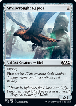 Anvilwrought Raptor (Magic 2020 Core Set) Light Play