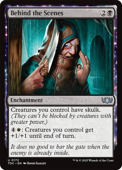 Behind the Scenes (Commander: Tarkir: Dragonstorm) Light Play