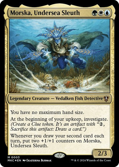 Morska, Undersea Sleuth (Commander: Murders at Karlov Manor) Light Play Foil