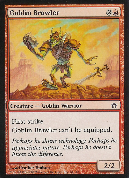 Goblin Brawler (Fifth Dawn) Light Play