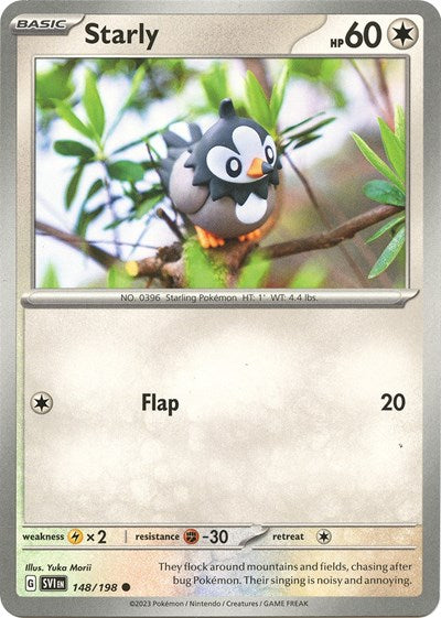 Starly - 148 (Scarlet and Violet: Base Set) Light Play