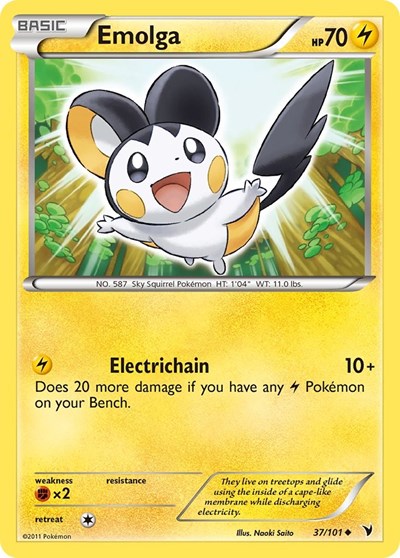 Emolga (Noble Victories) Light Play