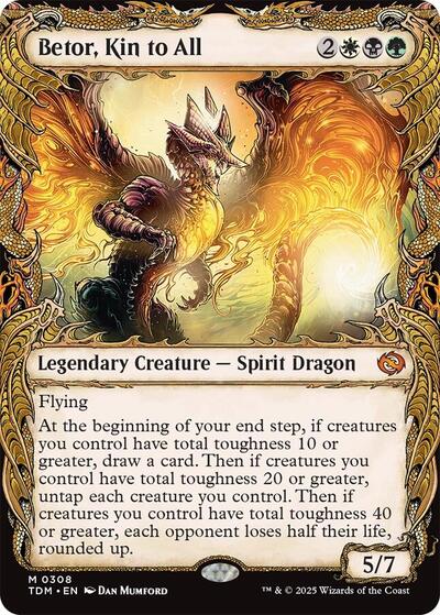 Betor, Kin to All (Showcase) (Tarkir: Dragonstorm) Light Play Foil