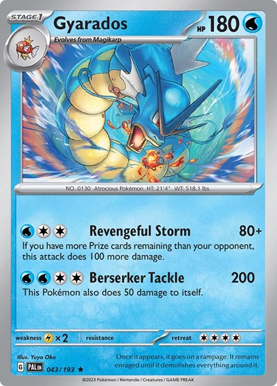 Gyarados (SV02: Paldea Evolved) Light Play Reverse Holofoil