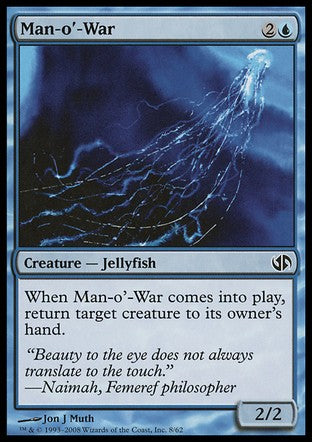 Man-o'-War (Duel Decks: Jace vs Chandra) Light Play