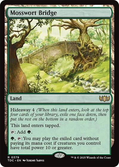 Mosswort Bridge (Commander: Tarkir: Dragonstorm) Light Play
