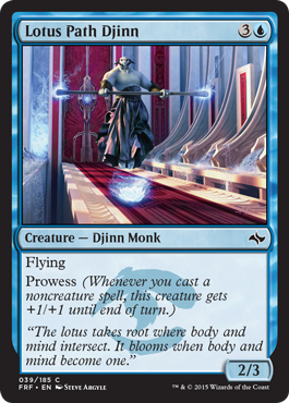 Lotus Path Djinn (Fate Reforged) Light Play