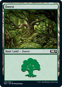 Forest (272) (Magic 2021 Core Set) Light Play