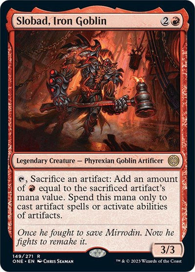 Slobad, Iron Goblin (Phyrexia: All Will Be One) Light Play