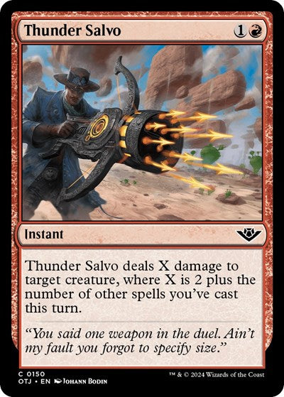 Thunder Salvo (Outlaws of Thunder Junction) Light Play Foil