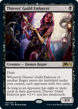 Thieves' Guild Enforcer (Magic 2021 Core Set) Medium Play