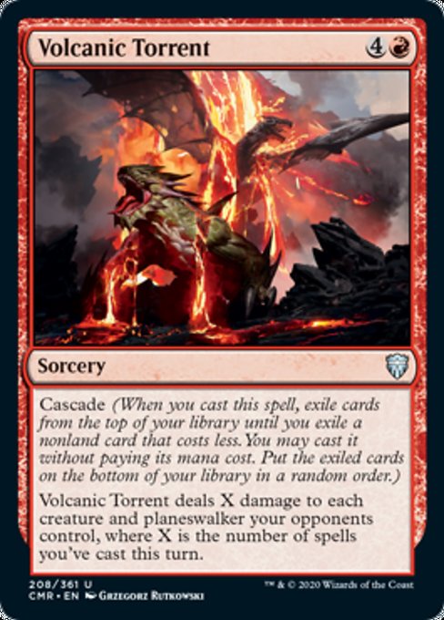 Volcanic Torrent (Commander Legends) Light Play