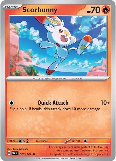 Scorbunny (SV07: Stellar Crown) Light Play
