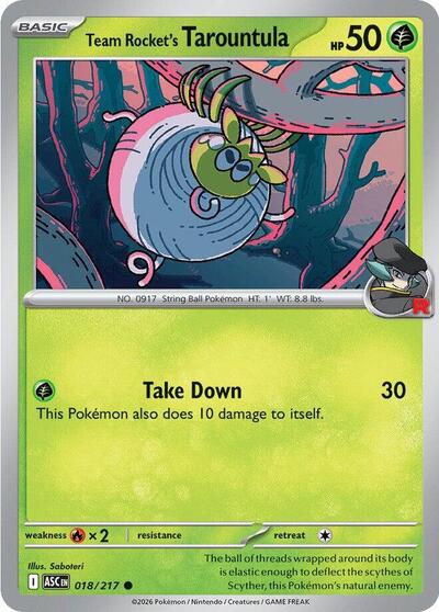 Team Rocket's Tarountula (ME: Ascended Heroes) Light Play