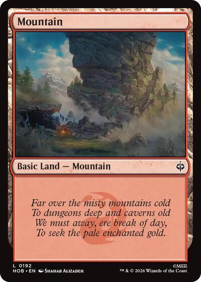 Mountain (0192) (The Hobbit) Light Play Foil