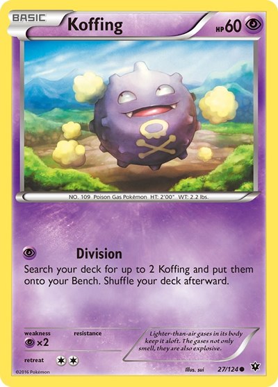 Koffing (XY Fates Collide) Medium Play
