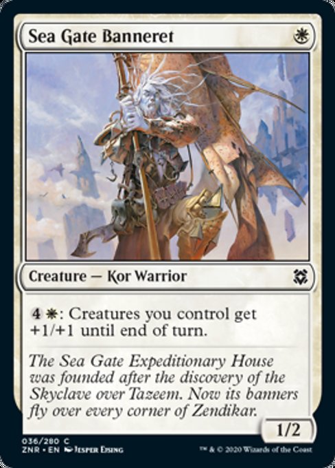 Sea Gate Banneret (Zendikar Rising) Light Play