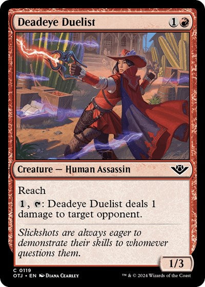 Deadeye Duelist (Outlaws of Thunder Junction) Light Play Foil