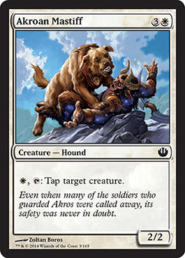 Akroan Mastiff (Journey into Nyx) Light Play Foil
