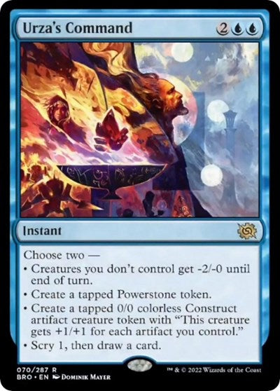 Urza's Command (The Brothers' War) Light Play