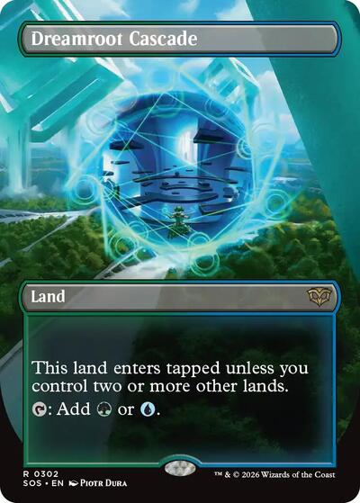 Dreamroot Cascade (Borderless) (Secrets of Strixhaven) Light Play
