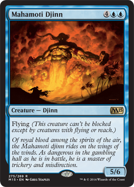 Mahamoti Djinn (Magic 2015 Core Set) Medium Play
