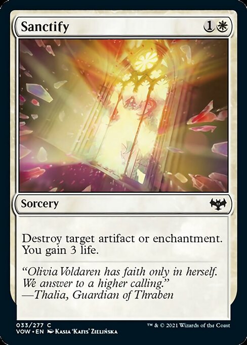 Sanctify (Innistrad: Crimson Vow) Light Play