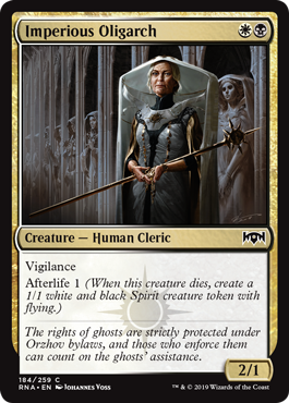 Imperious Oligarch (Ravnica Allegiance) Light Play