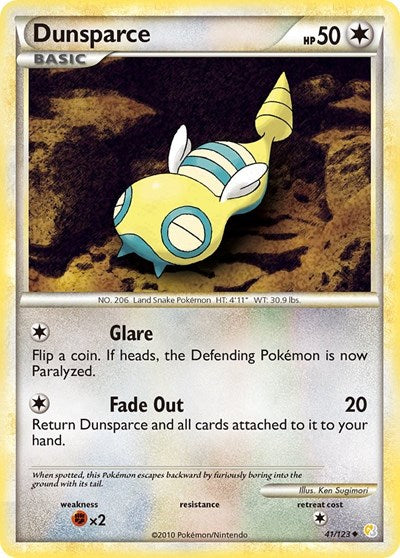 Dunsparce (HeartGold SoulSilver) Damaged / Poor