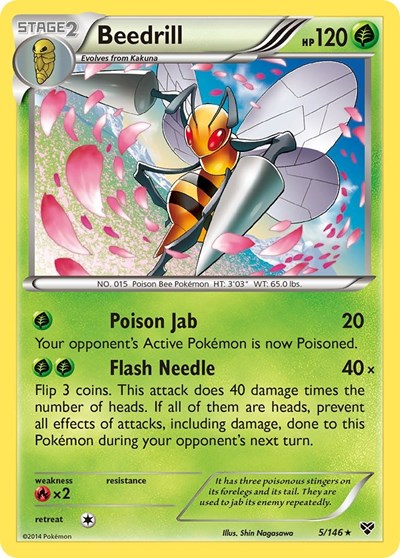 Beedrill (XY Base Set) Light Play