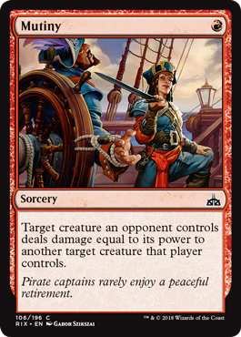 Mutiny (Rivals of Ixalan) Light Play
