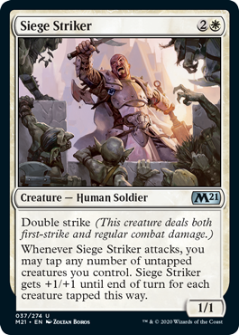 Siege Striker (Magic 2021 Core Set) Light Play