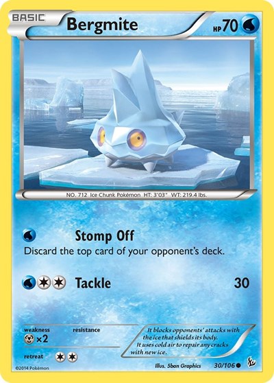 Bergmite (XY - Flashfire) Medium Play