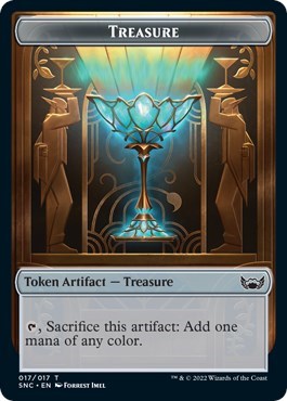 Treasure Token (017) (Streets of New Capenna) Light Play