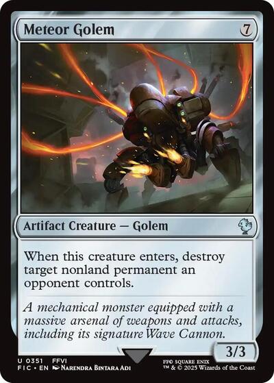 Meteor Golem (Commander: FINAL FANTASY) Light Play