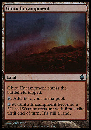 Ghitu Encampment (Premium Deck Series: Fire and Lightning) Light Play Foil