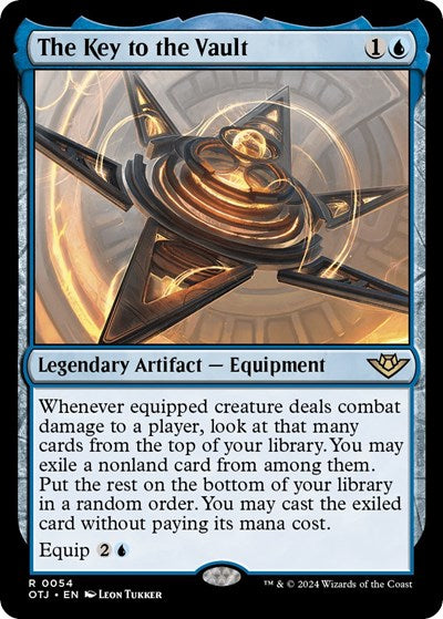 The Key to the Vault (Outlaws of Thunder Junction) Light Play Foil