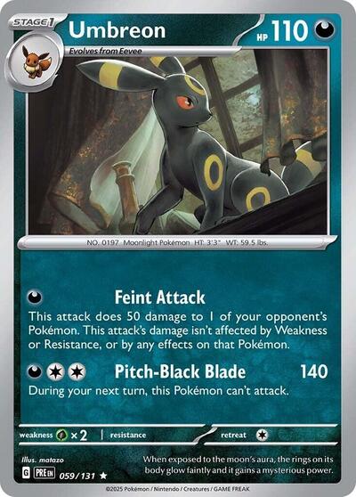 Umbreon (SV: Prismatic Evolutions) Light Play Reverse Holofoil