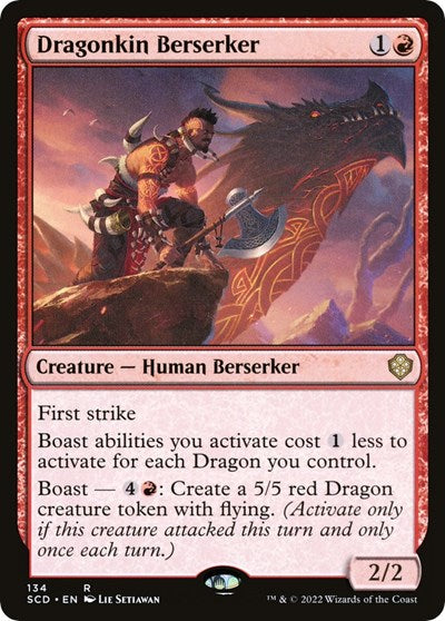 Dragonkin Berserker (Commander 2022 Starter Decks) Light Play