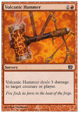 Volcanic Hammer (8th Edition) Light Play