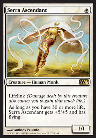 Serra Ascendant (Magic 2011 Core Set) Light Play