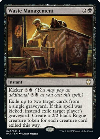 Waste Management (Commander: Streets of New Capenna) Light Play