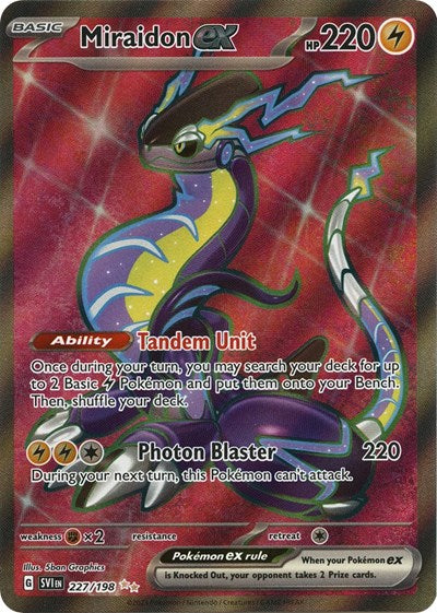 Miraidon ex - 227 (Scarlet and Violet: Base Set) Light Play Holofoil