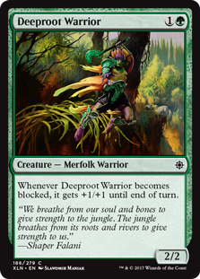 Deeproot Warrior (Ixalan) Light Play