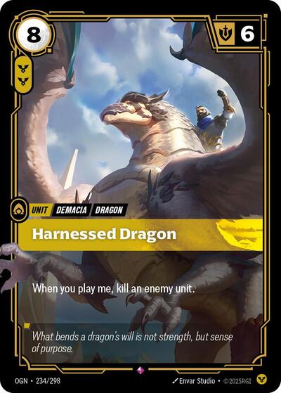 Harnessed Dragon (Origins) Light Play Foil